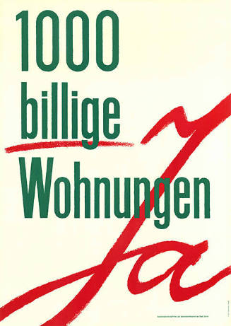 1000 billige Wohnungen, Ja