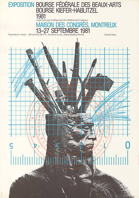 Exposition, Bourse fédérale des beaux arts, Bourse Kiefer-Hablitzel, 1981, Maison des Congrès, Montreux