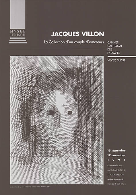 Jacques Villon, La Collection d’un couple d’amateurs, Cabinet Cantonal des Estampes, Musée Jenisch Vevey