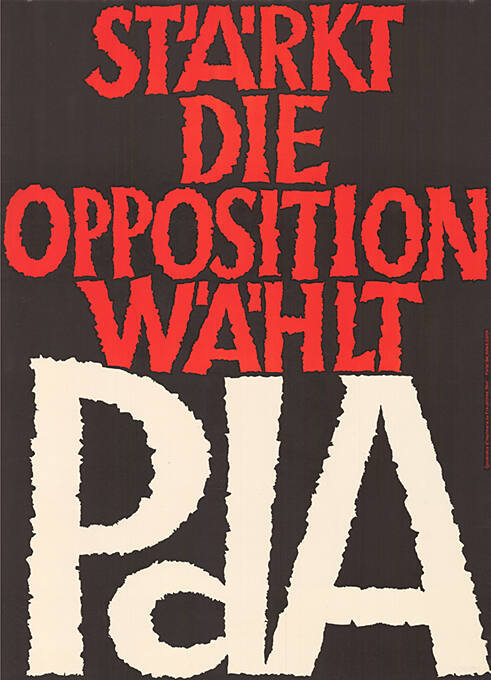 Stärkt die Opposition, wählt PdA