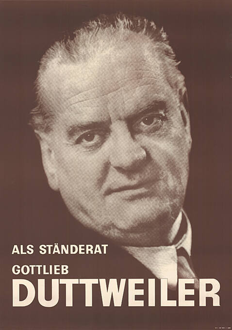 Als Ständerat Gottlieb Duttweiler