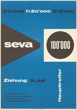 Seva, 100’000, Ziehung 3. Juli