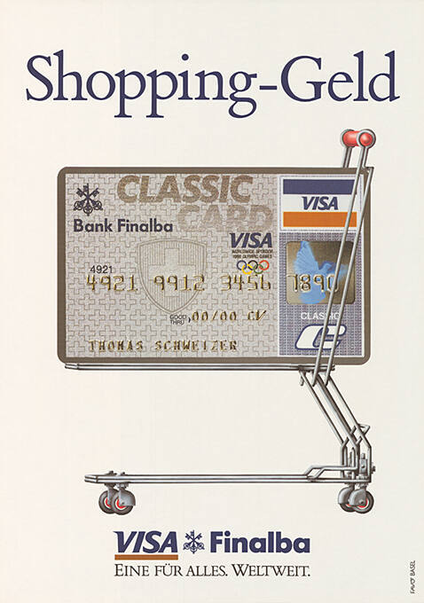 Shopping-Geld, Visa, Finalba