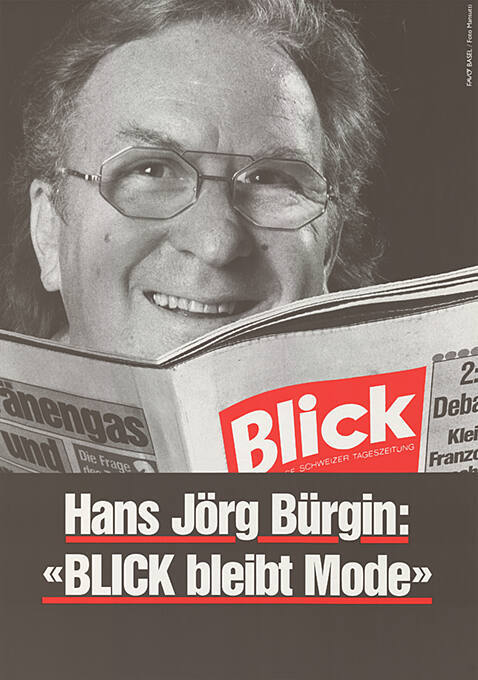 Hans Jörg Bürgin: «Blick bleibt Mode»