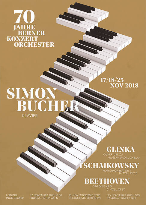 70 Jahre Berner Konzert Orchester, Simon Bucher, Kursaal Interlaken, Heiliggeistkirche Bern, Pasquart Kirche Biel