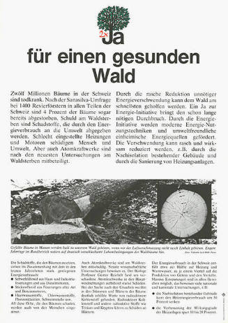 2×Ja für einen gesunden Wald