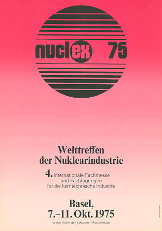 Nuclex 75, Welttreffen der Nuklearindustrie, Basel