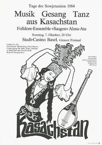 Kasachstan, Musik, Gesang, Tanz, Stadt-Casino Basel