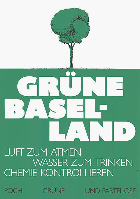 Grüne Baselland, Luft zum Atmen, Wasser zum trinken, Chemie kontrollieren