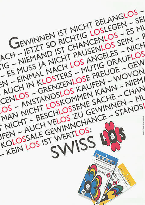 Gewinnen ist nicht belanglos […], Swiss Los