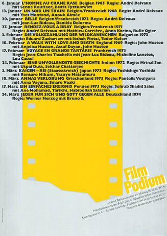 Filmpodium Zürich, Programm Januar–März 1975