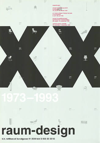 XX, 1973–1993, Raum-Design