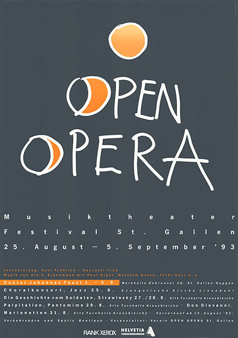 Open Opera, Musiktheater Festival, St. Gallen