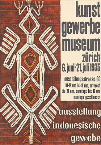 Ausstellung indonesische Gewebe, Kunstgewerbemuseum Zürich