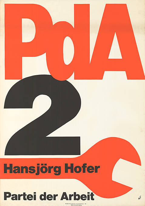 PdA 2, Hansjörg Hofer, Partei der Arbeit