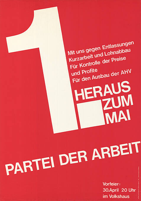 Heraus zum 1. Mai, Partei der Arbeit