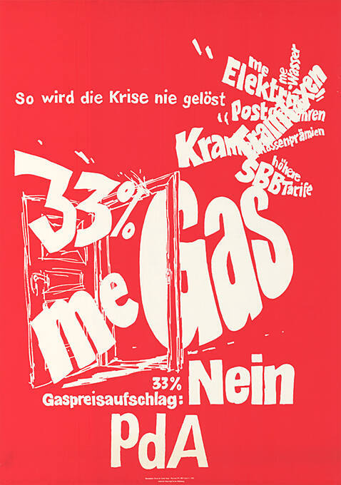 So wird die Krise nie gelöst, 33% Gaspreisaufschlag: Nein, PdA