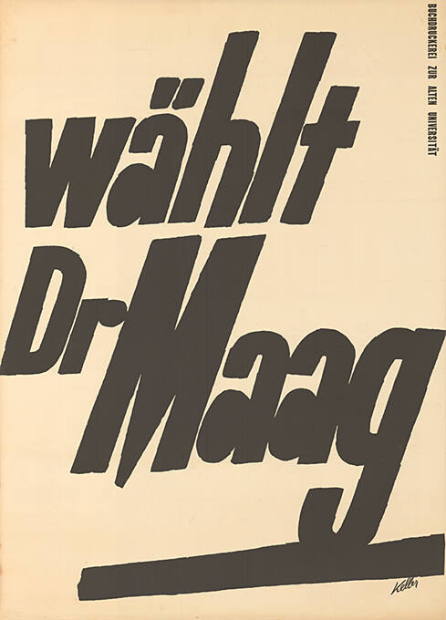 Wählt Dr. Maag