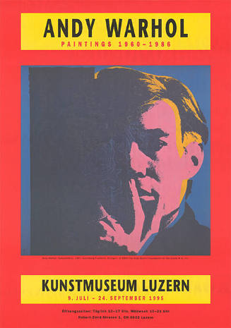 Andy Warhol, Paintings 1960–1986, Kunstmuseum Luzern