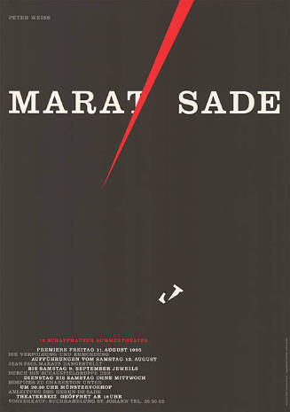 Marat/Sade, Peter Weiss, 13. Schaffhauser Sommertheater