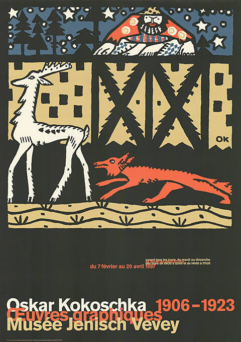 Oskar Kokoschka 1906–1923, Œuvres graphiques, Musée Jenisch, Vevey