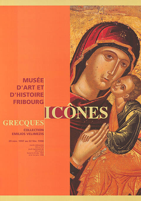 Icônes greques, Collection Emilios Velimezis, Musée d’art et d’histoire Fribourg