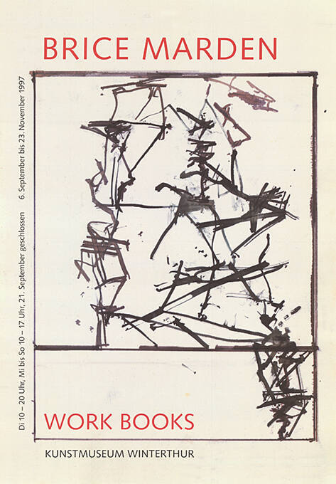 Brice Marden, Work Books, Kunstmuseum Winterthur