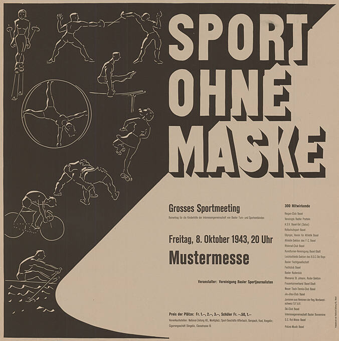 Sport ohne Maske, Grosses Sportmeeting, Mustermesse