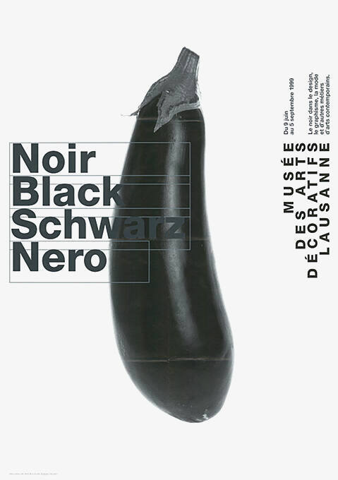 Noir, Black, Schwarz, Nero, Musée des arts décoratifs, Lausanne