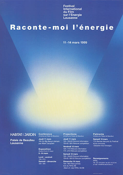 Raconte-moi l’énergie, Festival International du Film sur l’Énergie, Lausanne