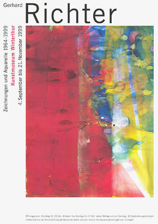 Gerhard Richter, Zeichnungen und Aquarelle 1964–1999, Kunstmuseum Winterthur