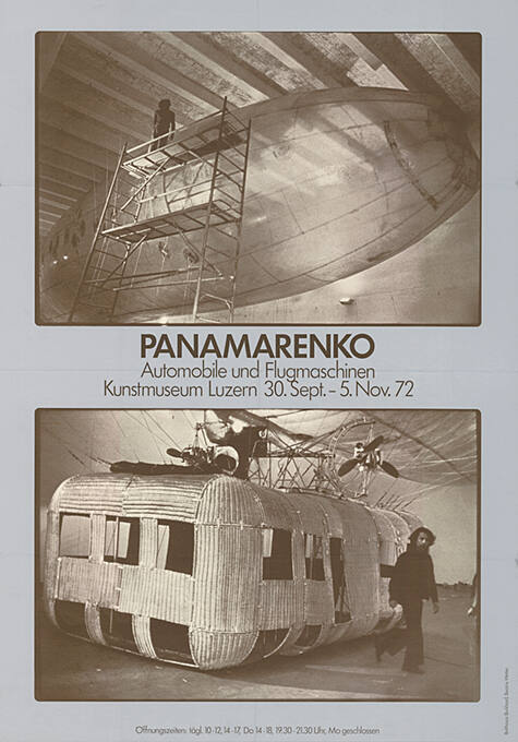 Panamarenko, Automobile und Flugmaschinen, Kunstmuseum Luzern