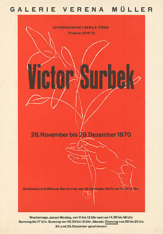 Victor Surbek, Galerie Verena Müller