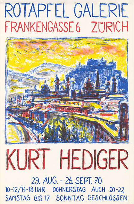 Kurt Hediger, Rotapfel Galerie, Zürich