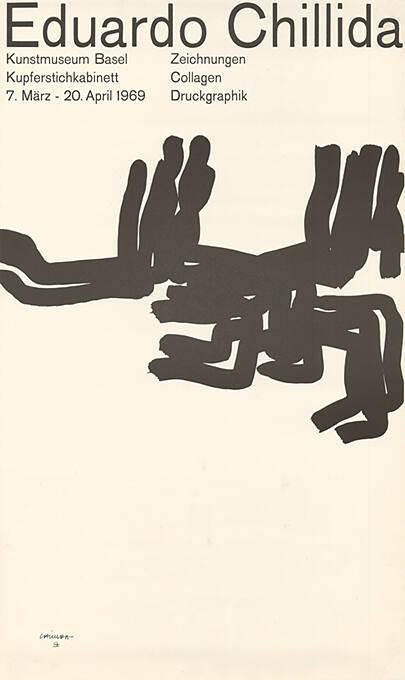 Eouardo Chillida, Zeichnungen, Collagen, Druckgraphik, Kunstmuseum Basel, Kupferstichkabinett