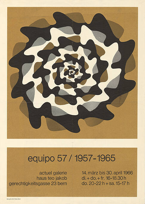 Equipo 57 / 1957–1965, Actuel Galerie, Bern