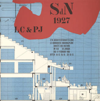 Le Corbusier, Originalpläne, Société des Nations, ETH Architekturabteilung, Zürich