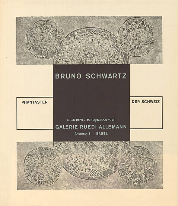 Bruno Schwartz, Galerie Ruedi Allemann, Basel