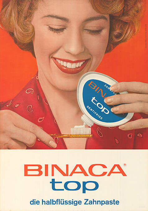 Binaca top, die halbflüssige Zahnpaste