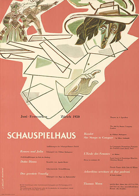 Juni-Festwochen Zürich 1950, Schauspielhaus