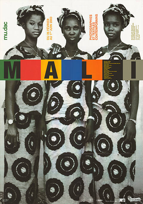 Mali, Photographies et Textiles contemporaines, Mudac