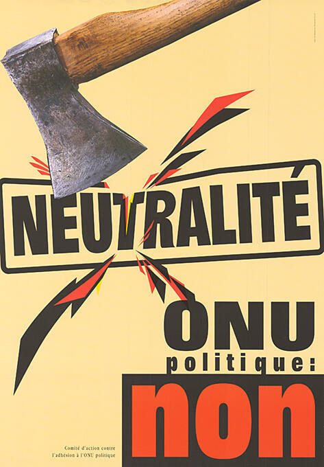 Neutralité, ONU politique: Non