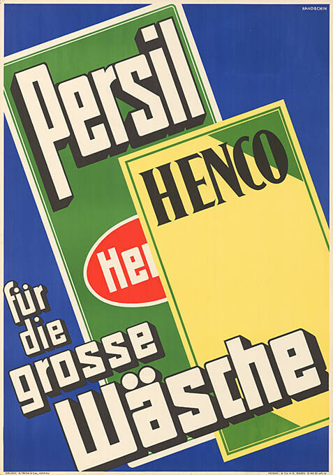 Persil, Henco, für die grosse Wäsche