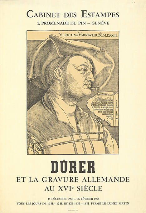 Dürer et la gravure allemande au XVIᵉ siècle, Cabinet des Estampes, Genève