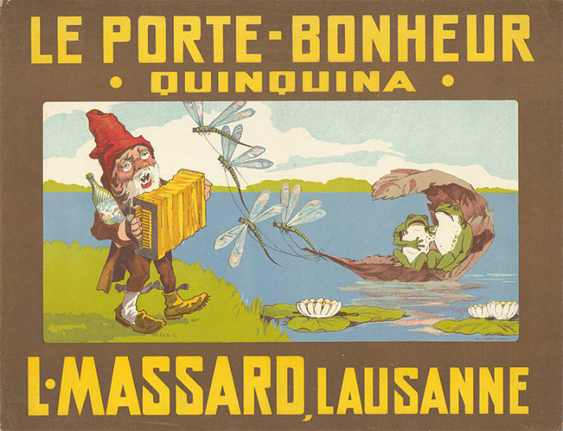 Le porte-bonheur, Quinquina, L. Massard, Lausanne