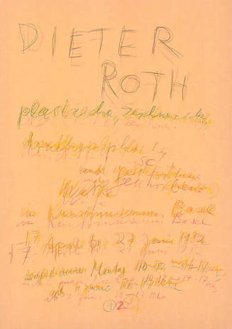 Dieter Roth, Kunstmuseum Basel