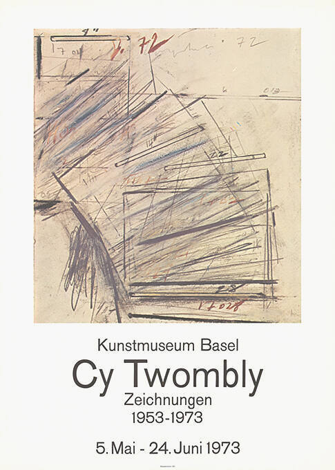 Cy Twombly, Zeichnungen, 1953–1973, Kunstmuseum Basel