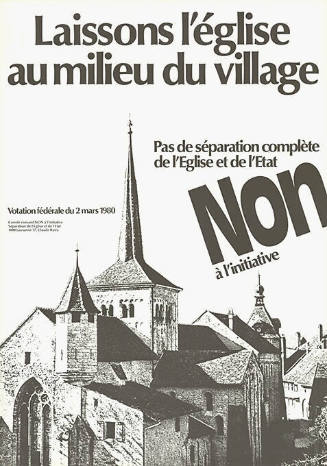 Laissons l’église au milieu du village, Non à l’initiative