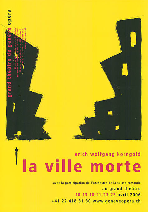 La ville morte, Erich Wolfgang Korngold, Grand Théâtre de Genève