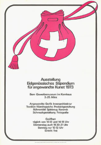 Ausstellung, Eidgenössisches Stipendium für angewandte Kunst 1973, Gewerbemuseum, Kornhaus Bern